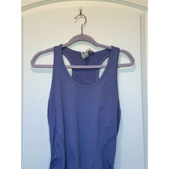 Athleta Ruched Side Racerback Tank Top Purple Size Large - Picture 6 of 9